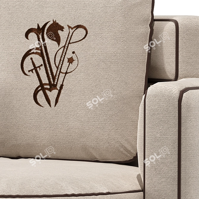 Khamma Armchair | Luxe Design 3D model image 3