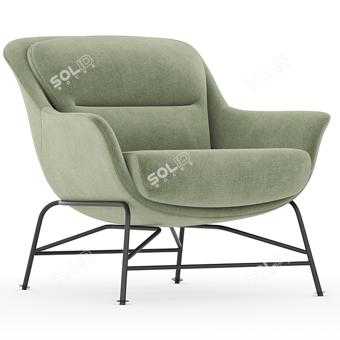 Design Chair TEULAT SADIRA 3D model image 1