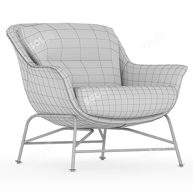Design Chair TEULAT SADIRA 3D model image 5