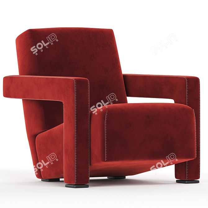 Modern Fabric Armchair Utrecht 2017 3D model image 1