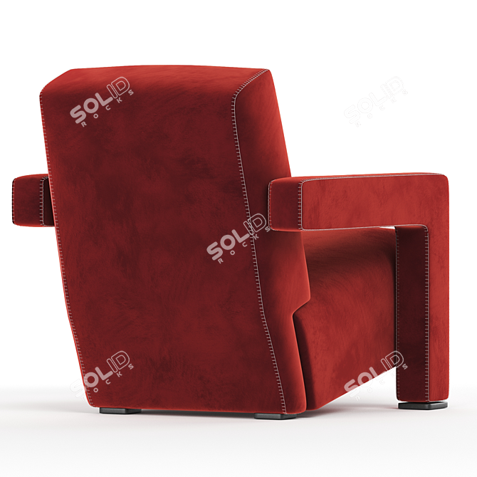Modern Fabric Armchair Utrecht 2017 3D model image 4