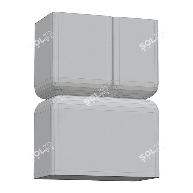 Modern LED Aluminum Wall Lamp 3D model image 2