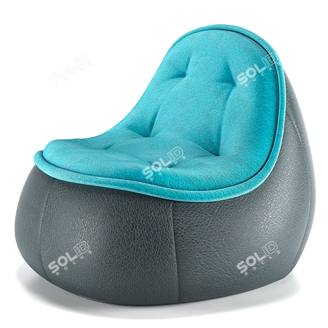 Modular Puffi Seating Set 3D model image 2