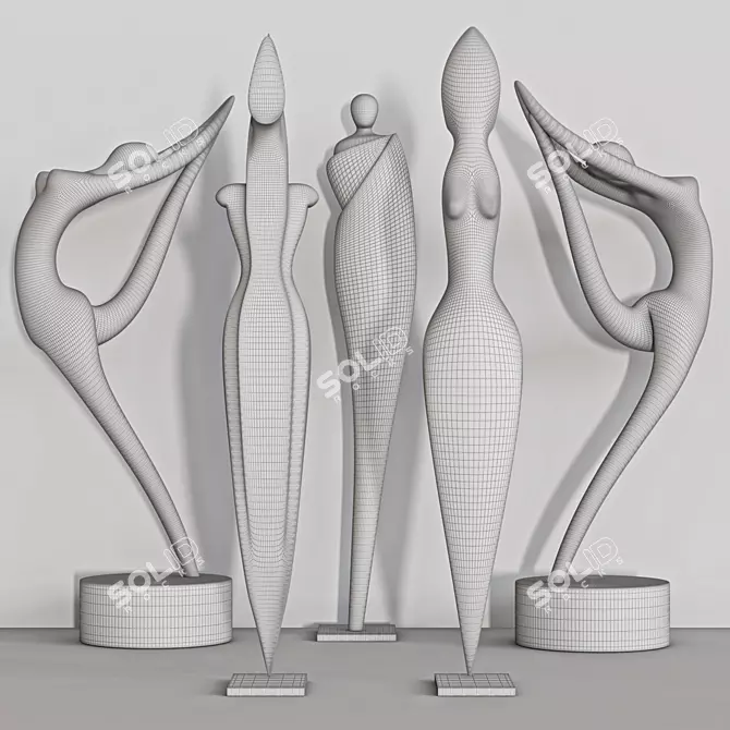 Sculpture Collection for 3D Scenes 3D model image 3