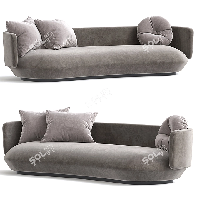 Modern Baixo Sofa 3D Model 3D model image 1