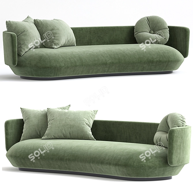 Modern Baixo Sofa 3D Model 3D model image 2