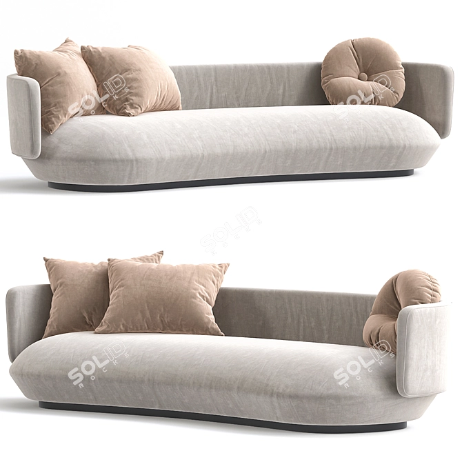 Modern Baixo Sofa 3D Model 3D model image 3
