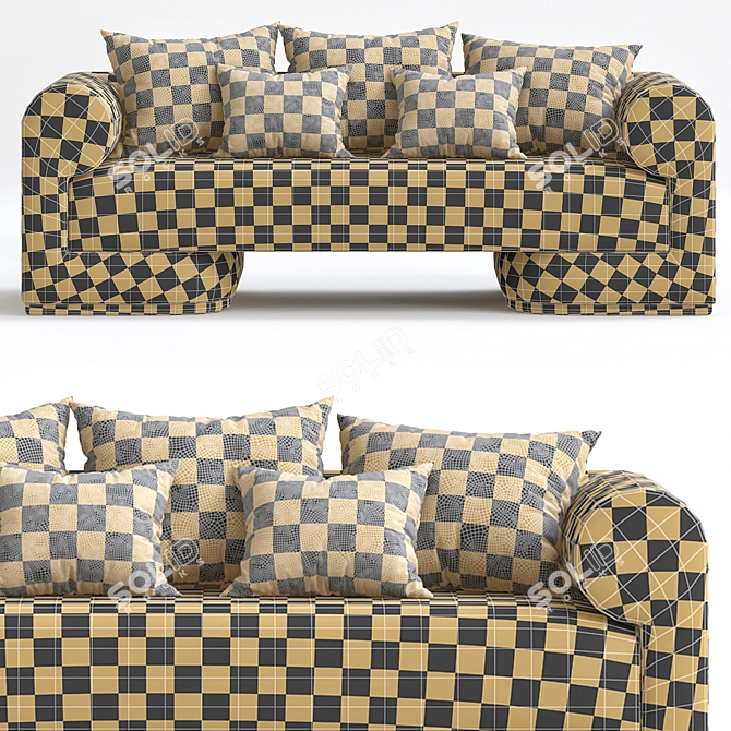 Realistic 3DS Max Sofa Model 3D model image 2