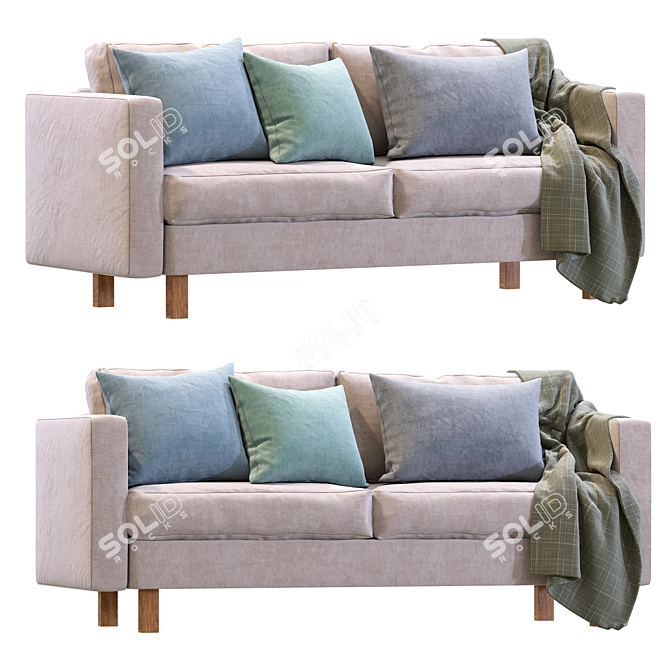 Modern Karlstad IKEA Sofa Model 3D model image 3