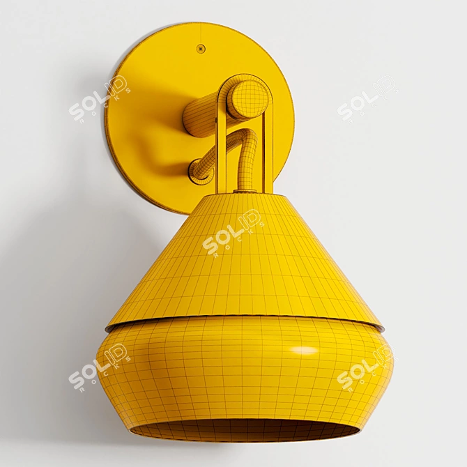 Chic Hatti Wall Sconce Glow 3D model image 3