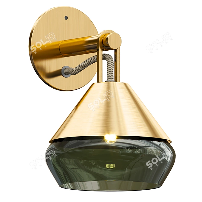 Chic Hatti Wall Sconce Glow 3D model image 8