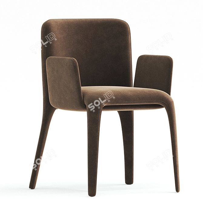 Contemporary Dining Chair 2017 3D model image 3