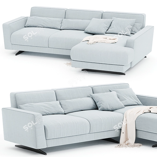 Elegant Bontempi Casa Mizar Sofa 3D model image 1