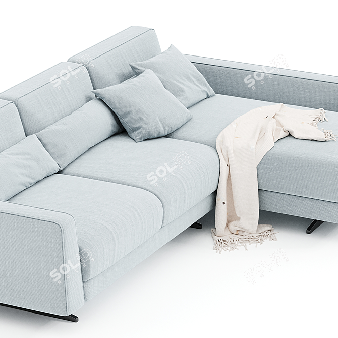 Elegant Bontempi Casa Mizar Sofa 3D model image 3