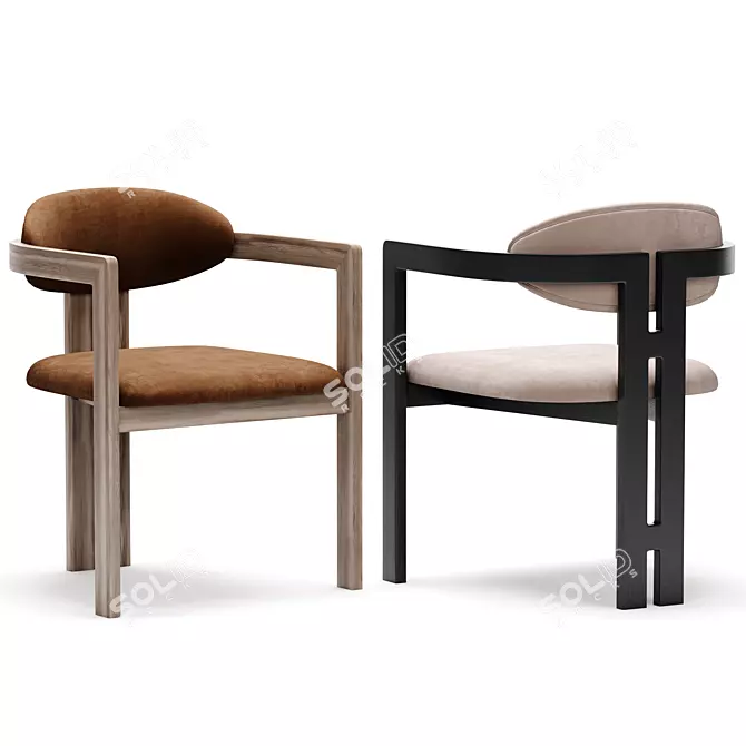 Modern NEO Chair, Liang & Eimil 3D model image 5