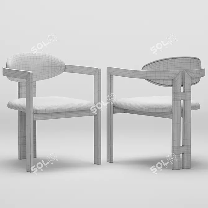 Modern NEO Chair, Liang & Eimil 3D model image 6