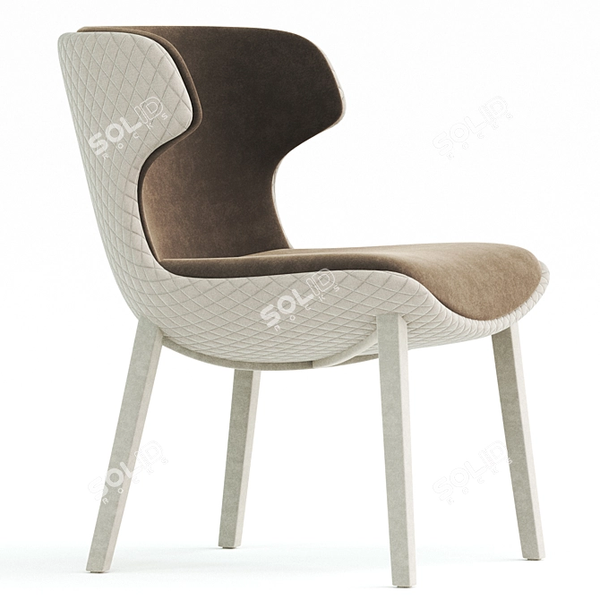 Contemporary Dining Chair 2017 V-Ray 3D model image 2