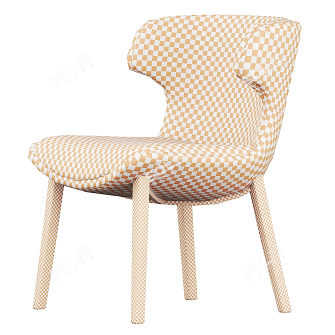 Contemporary Dining Chair 2017 V-Ray 3D model image 7