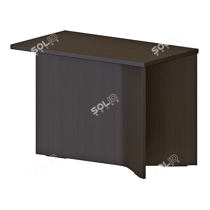 Modern Slit Side Wood Tables 3D model image 3