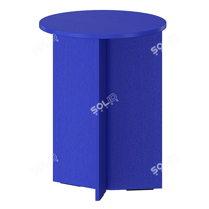 Modern Slit Side Wood Tables 3D model image 4