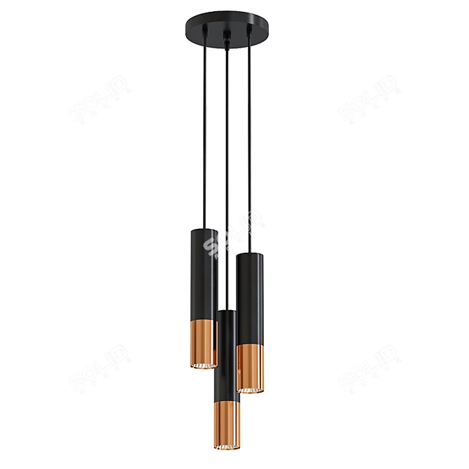 Modern Hanging Lamp Sollux 3P 3D model image 1