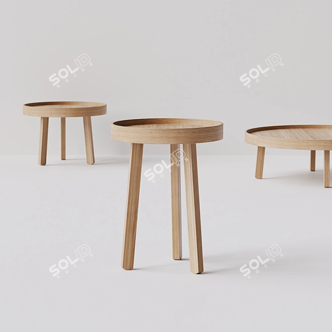 Modern Hamm Tray Table 3D model image 3