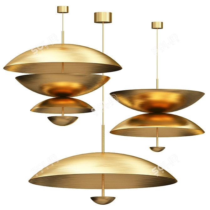 Celestial Pendant Lighting 3D model image 1