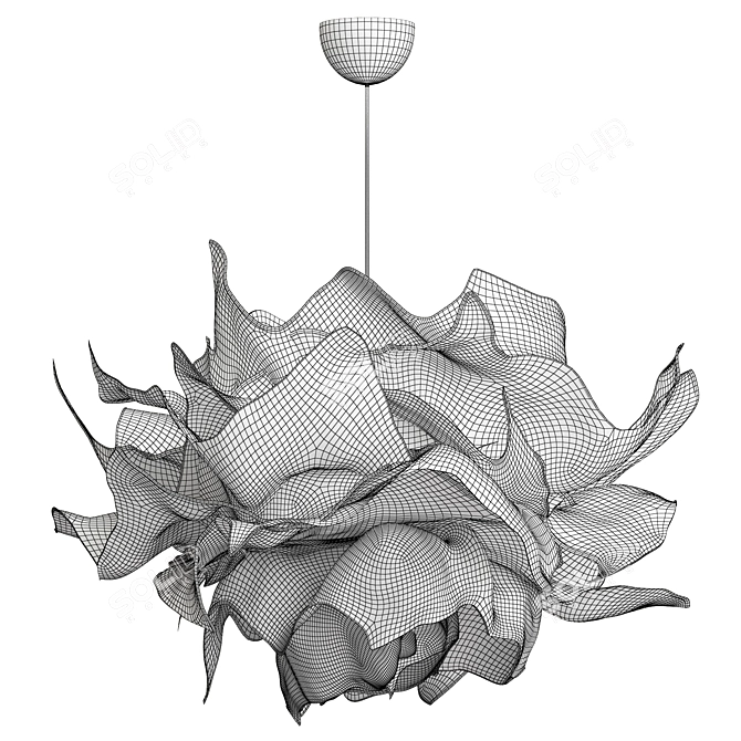 Ikea Krusning Pendant Lamp, White 3D model image 3