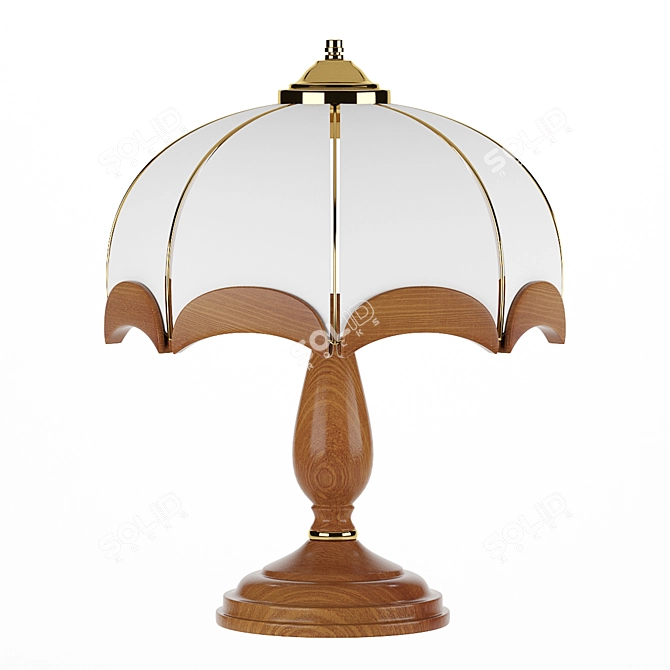 Retro Table Lamp Alfa Sikorka 3D model image 1