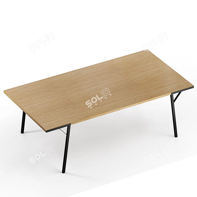 Milla & Milli Modern Frame Table 3D model image 2