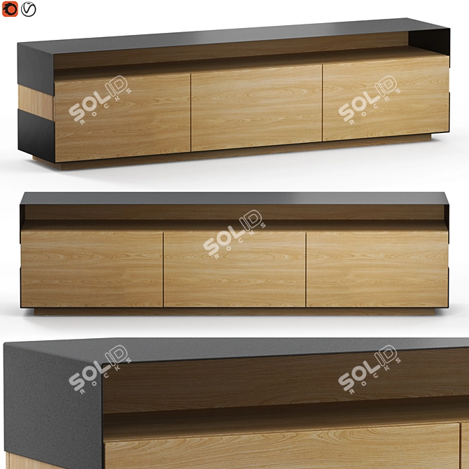 Milla & Milli Modern Sideboard 3D model image 1