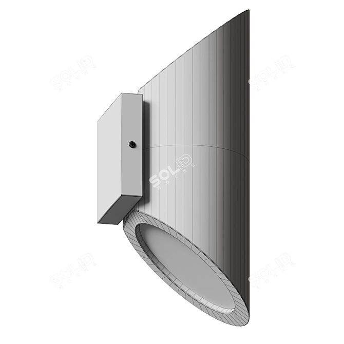 Modern Outdoor LED Wall Light 3D model image 6