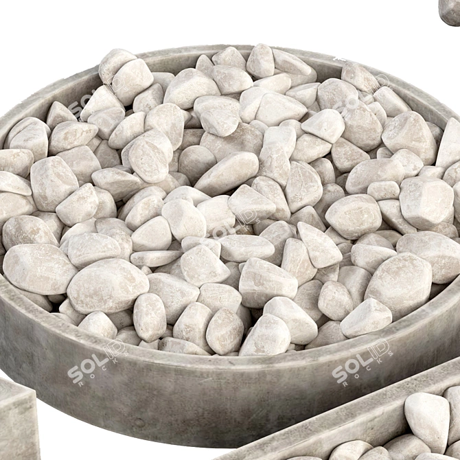 Smooth Pebble Form 4 Texture 3D model image 4
