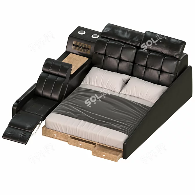 Multifunctional Bed, 3D Model Kit 3D model image 2