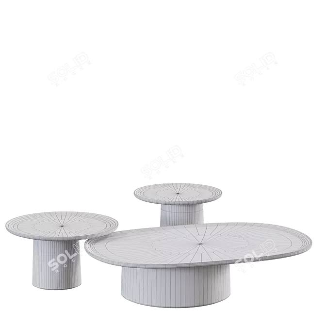 Molteni & C LOUISA Coffee Tables 3D model image 5