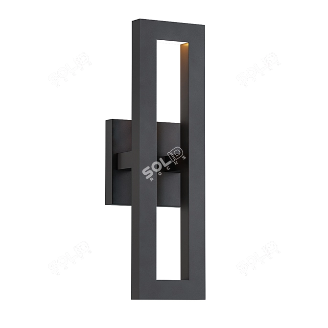 Modern Outdoor Wall Sconce 3D model image 1