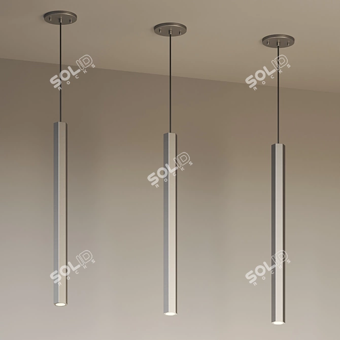 Umfredo Minimalist LED Pendant Light 3D model image 2
