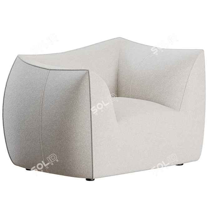 1972 Le Bambole Armchair Design 3D model image 2