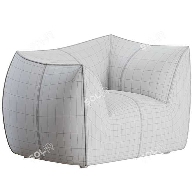 1972 Le Bambole Armchair Design 3D model image 4