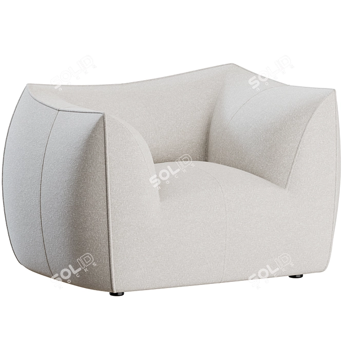 1972 Le Bambole Armchair Design 3D model image 5