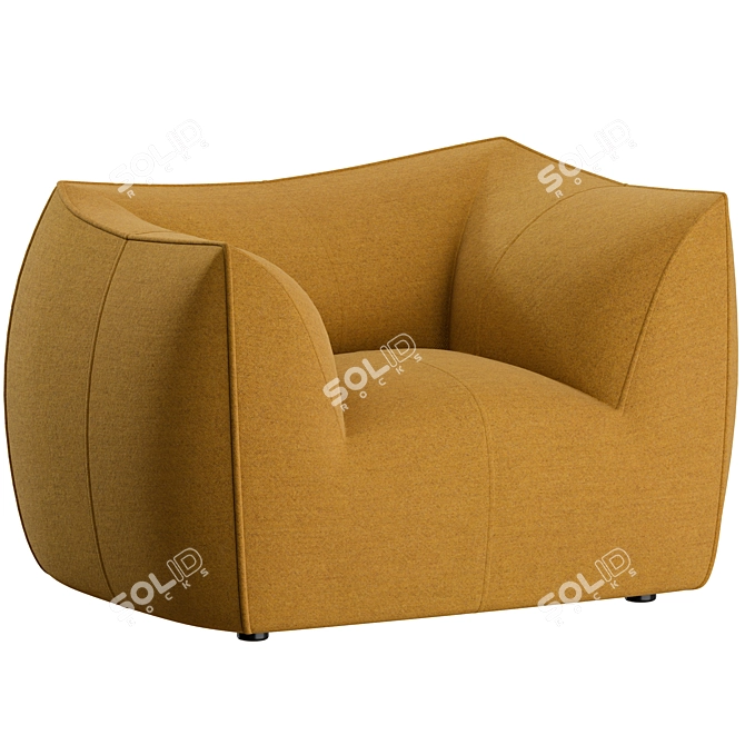 1972 Le Bambole Armchair Design 3D model image 6