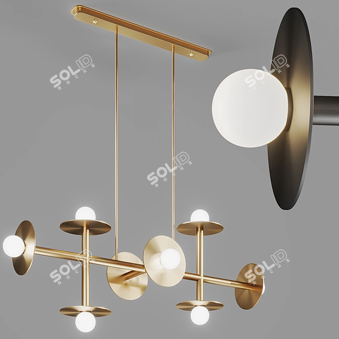 Corona Light Chandelier by Corner Design 3D model image 2