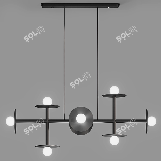 Corona Light Chandelier by Corner Design 3D model image 3