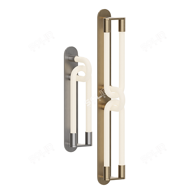 Stylish LED Wall Lamp 3D model image 2