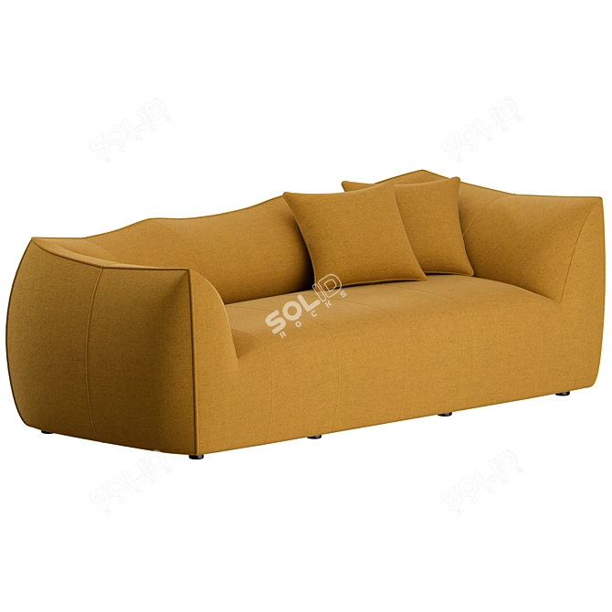 Vintage Le Bambole 2-Seater Sofa 3D model image 1