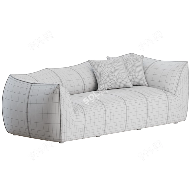 Vintage Le Bambole 2-Seater Sofa 3D model image 4