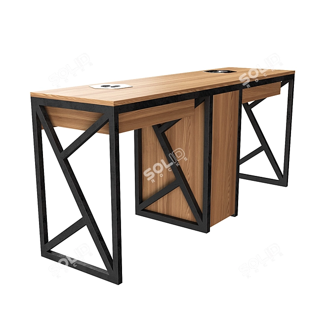 Manicure Table with Professional Finish 3D model image 2