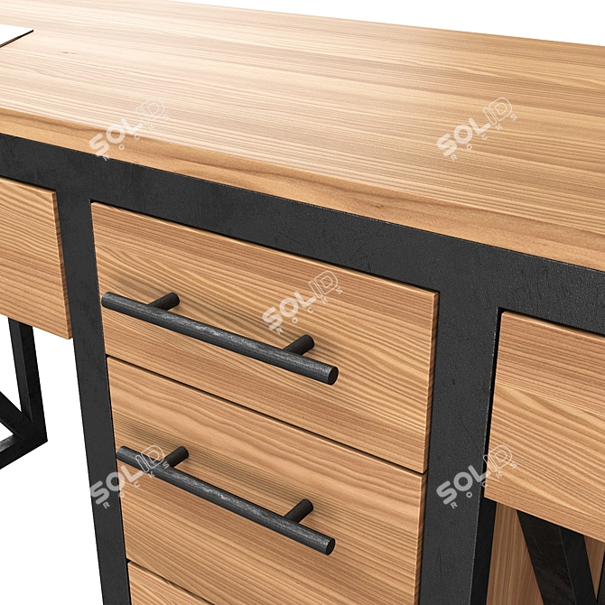 Manicure Table with Professional Finish 3D model image 3