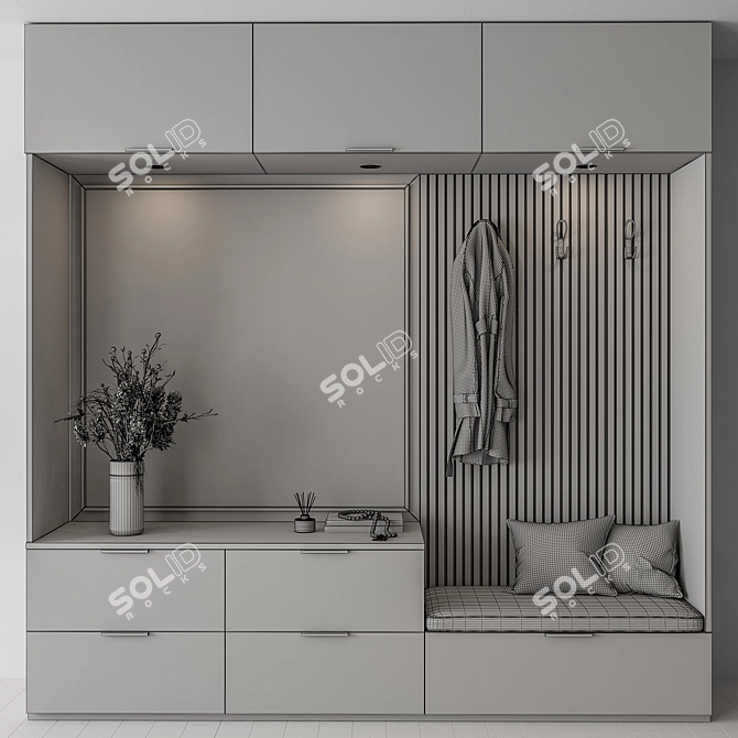 Translated description: "Hol 46 - бежевый и деревянный вход"

Beige Wood Hallway Entrance 3D model image 5