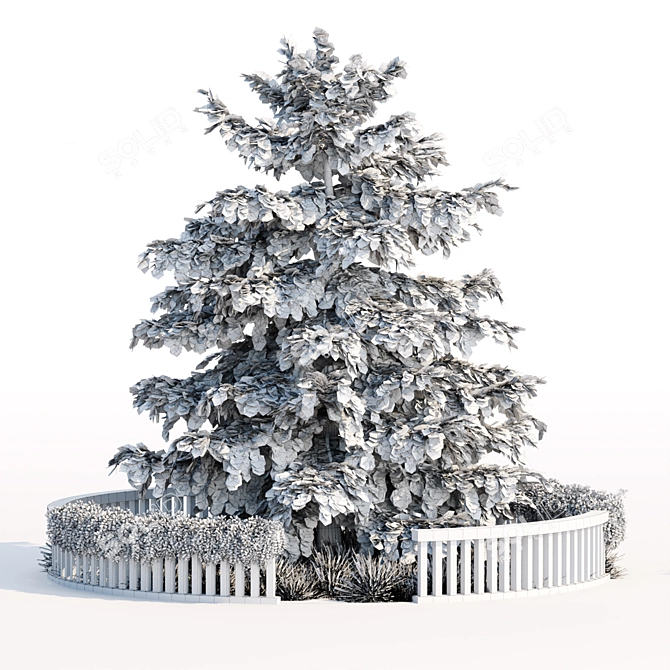 PBR Outdoor Garden Model Vol.106 3D model image 5